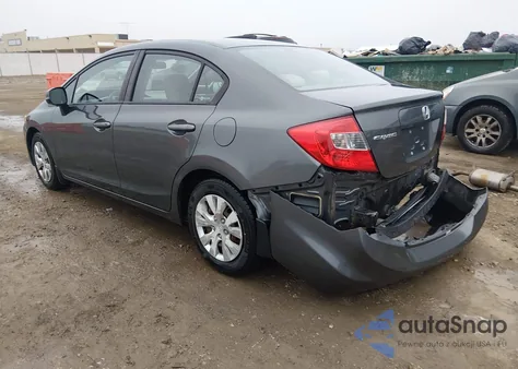 2012 Honda Civic Lx from USA, damaged, VIN 2HGFB2F56CH600476